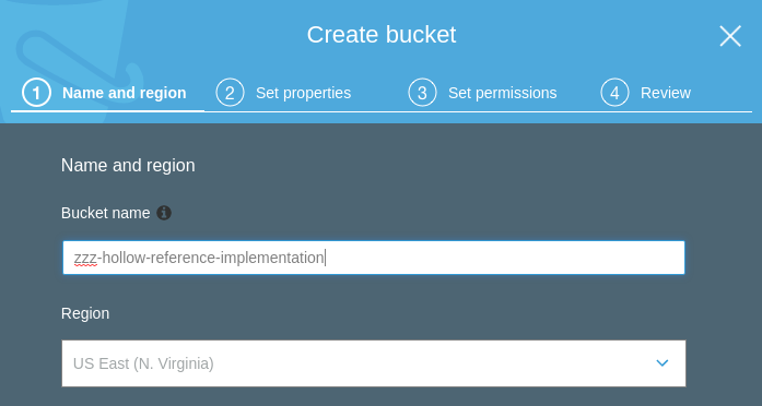 Create Bucket